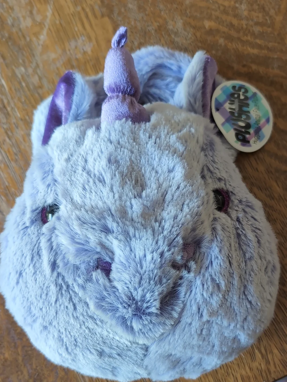 Plushies Purple Plush Unicorn Huggable Animal Face Purse